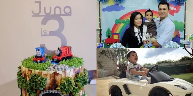 Baby Juna Rayakan Ultah Bareng Papa - Mama, Makin Ganteng!