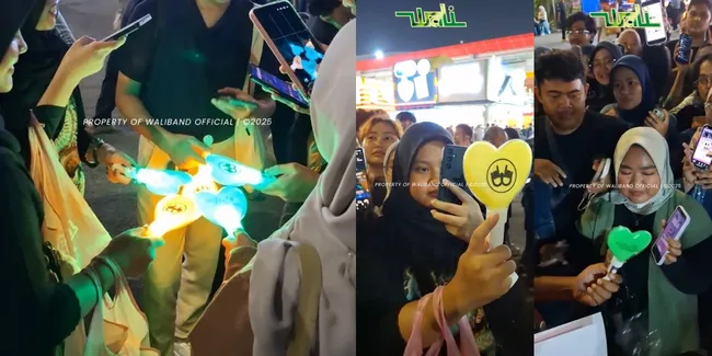 Bak K-Pop, Potret Band Wali Bagikan Lightstick dan Photocard Edisi Spesial - Fans Rebutan