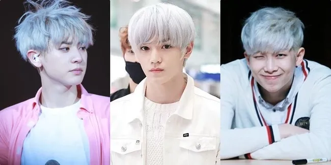 Bak Karakter Anime, Ini 20 K-Pop Idol Cowok yang Pernah Tampil dengan Rambut Putih: Chanyeol EXO, Taeyong NCT, Sampai RM BTS