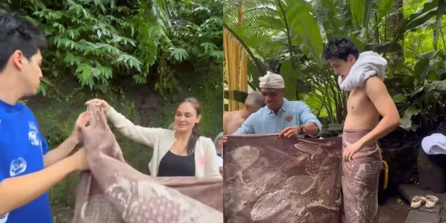 Batik Bergambar Ayah dan Ibu Jadi Cara Luna-Maxime Sampaikan Rindu Saat Menikah