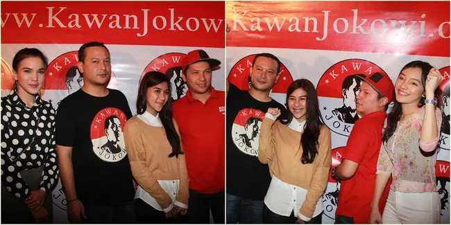 Beberapa Selebriti di Peresmian Posko KAWAN JOKOWI