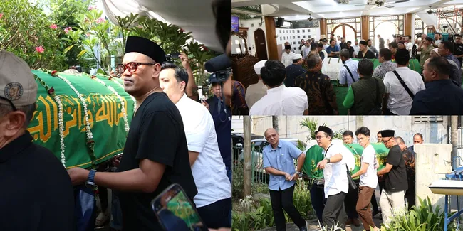 Belum Bisa Berikan Pernyataan, Ini 8 Potret Uya Kuya Antarkan Jenazah Ayah Tercintanya ke Peristirahatan Terakhir