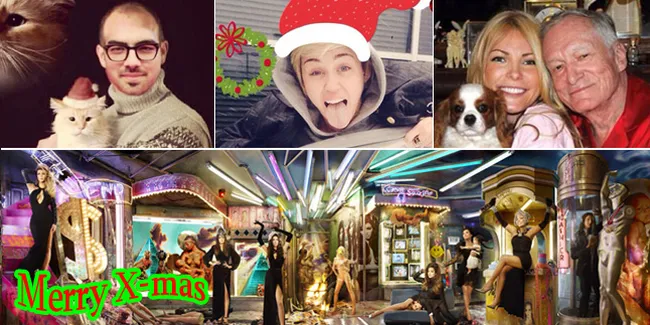 Berbagai Cara Gokil Selebritis Hollywood Sampaikan Ucapan Natal