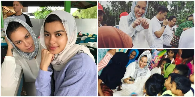 Berbagi Tawa, Sophia Latjuba & Eva Celia Bantu Korban Gempa Aceh