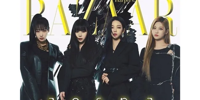 Bergaya Savage dan Unik, Yuk Intip Pesona dan Fashion aespa Dalam Pemotretan Terbaru Harper's Bazzar Korea