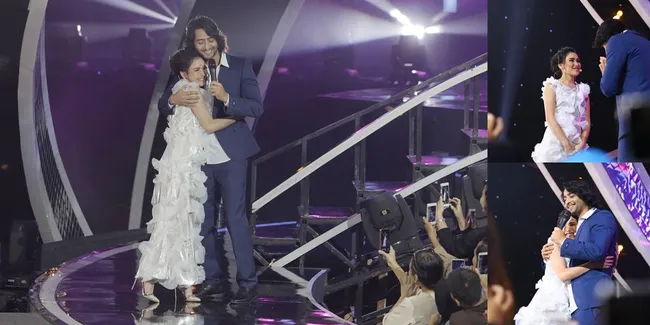 Bertemu Lagi di HUT ANTV, Ayu Ting Ting - Shaheer Sheikh Pelukan