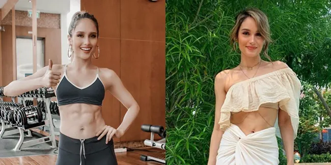Body Goals Banget, Intip 8 Potret Cinta Laura Pamer Perut Rata Hasil Olahraga
