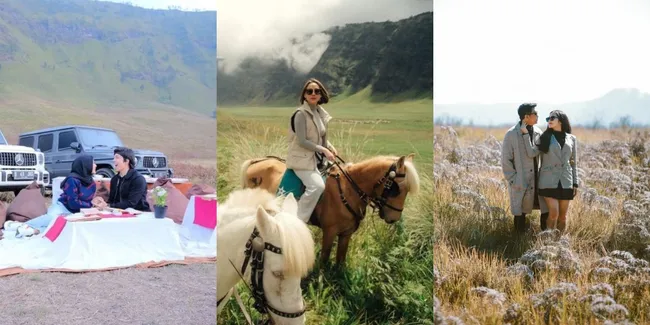 Bukti Indahnya Savana yang Kini Terbakar Habis, 10 Potret Artis Saat Liburan ke Bromo - Ada yang Prewedding Hingga Honeymoon