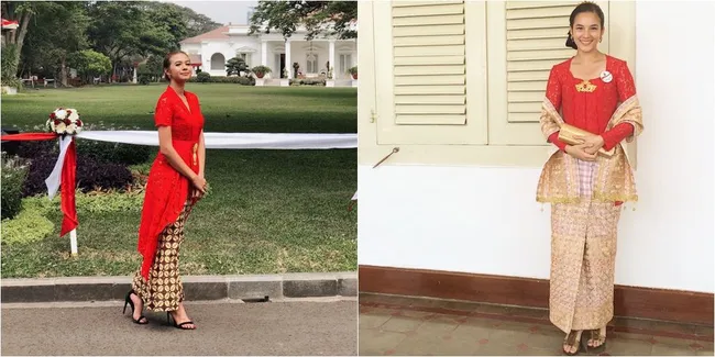 Cantik & Memesona, Seperti Inilah 9 Gaya Seleb Blasteran Yang Pakai Kebaya Indonesia