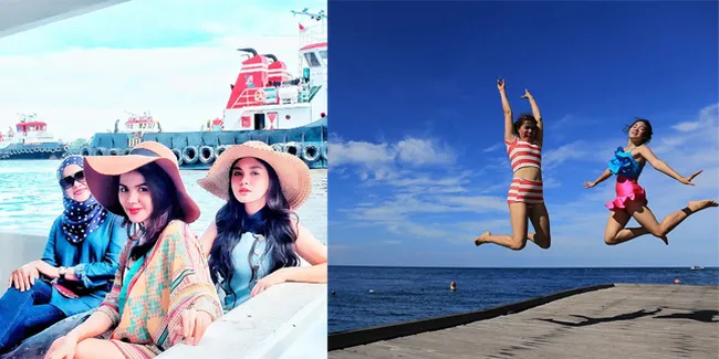 Cantik Bak Bidadari di Lautan Biru, Vicky Shu Taklukkan Derawan