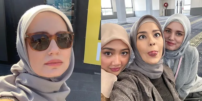 Cantik Berhijab, Potret Terbaru Valentine Payen Istri Bule Ario Bayu - Aura Adem Makin Terpancar