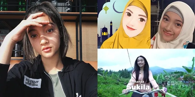 Cantiknya Megan Domani, Saat Pakai Hijab dan Jadi Gadis Desa