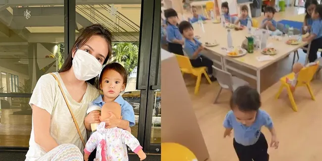 Claire Sekolah Lagi Setelah Libur, Ini Potret Shandy Aulia yang Nggak Mandi dan Masih Pakai Baju Tidur Saat Antar Anak