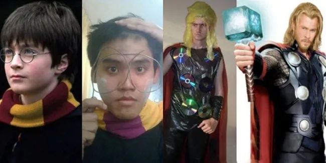 Cosplay Nggak Modal Ala Film Top Hollywood, Bikin Ngakak Parah