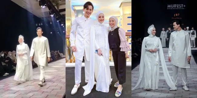 Couple Goals, 11 Potret Rey Mbayang dan Dinda Hauw Modeling Bareng - Serasi Bak Raja Bersama Ratunya di Atas Runway