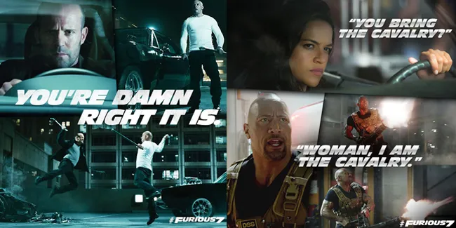 Cuplikan Seru Adegan 'FURIOUS 7' Yang Bikin Pengen Nonton Lagi