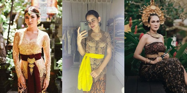 Dari Mahalini Sampai Luna Maya, 8 Potret Artis Kenakan Baju Tradisional Bali - Jegeg Sajan!