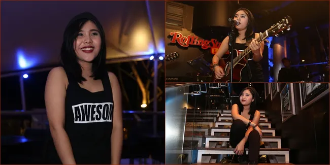 Dari Style Gadis Polos, Dheandra Adelina Berubah jadi Rocker Unyu