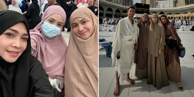 Deretan Foto Caca Tengker yang Kecantikan Naturalnya Dipuji Saat Tunaikan Ibadah Haji