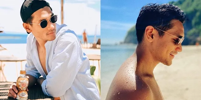Deretan Potret Afgansyah Reza Bersantai Liburan di Bali, Berenang Pamerkan Dada Bidang