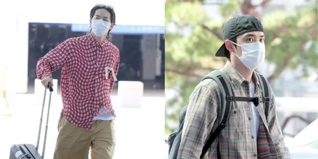 Deretan Potret Ganteng Member EXO Berangkat ke Jakarta Buat Jumpa Fans di Acara Scarlett EXO: GLOW TO YOU