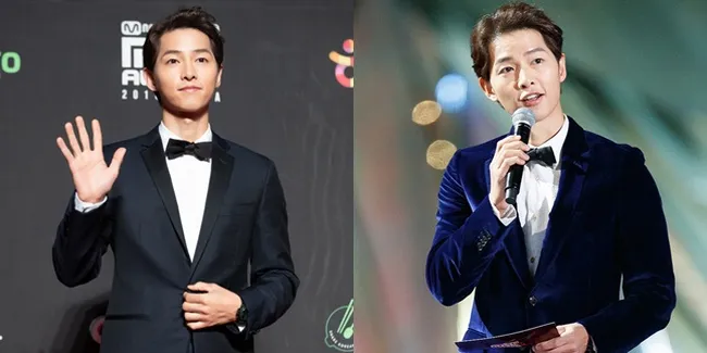 Deretan Potret Ganteng Song Joong Ki Jadi MC 'MAMA 2018 Hongkong'