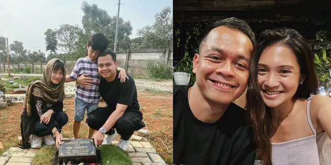 Deretan Potret Rio Alief Ajak Kekasih Baru ke Makam Mendiang Istrinya, Ternyata Bukan Kali Pertama