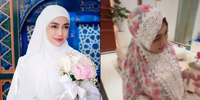 Diduga Sudah Mualaf, 8 Potret Celine Evangelista Kenakan Mukena - Salat Subuh Berjamaah di Rumah Raffi Ahmad?