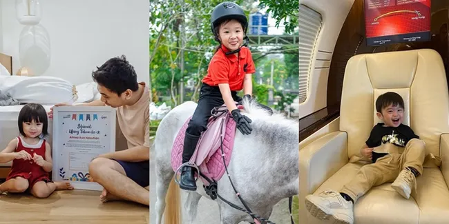 Dijuluki Sultan Kecil, 16 Potret Anak Artis yang Dapat Hadiah Fantastis di Momen Spesial - Diberi Apartemen Sampai Jet Pribadi