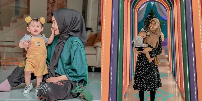 Dikabarkan Rumah Tangganya Retak, Ini Potret Ria Ricis yang Selalu Bahagia Momong Anak Sendirian - Senyum Baby Moana Jadi Sorotan