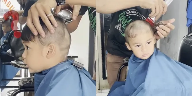 Dikenal Sebagai Anak Sultan, Potret Kiano Putra Baim Wong Potong Rambut di Tukang Cukur