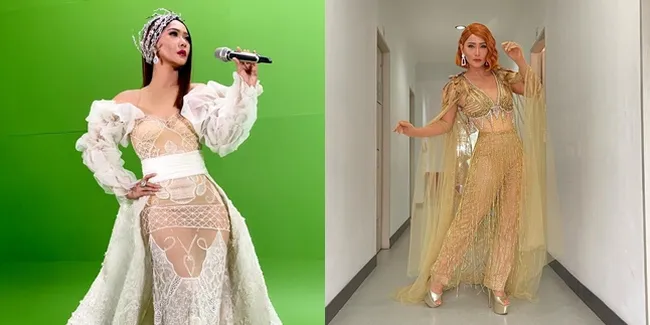 Dikira Pakai Baju Transparan, 8 Potret Inul Daratista Tampil Cantik Kenakan Gaun Warna Kulit - Hot Mom Pamer Body Goals