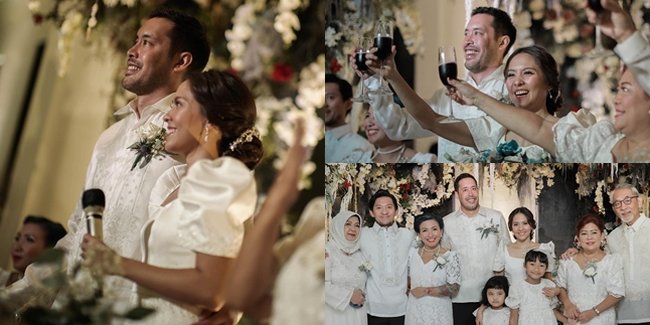 Dipersunting Bule Ganteng, 9 Potret Resepsi Pernikahan Lala Karmela - Momen First Kiss Dengan Suami Bikin Baper