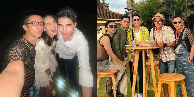 Disebut Sudah Hijrah, Potret Aming Kembali Tampil Nyentrik di Ulang Tahun Luna Maya - Pakai Baju Jaring-Jaring Transparan