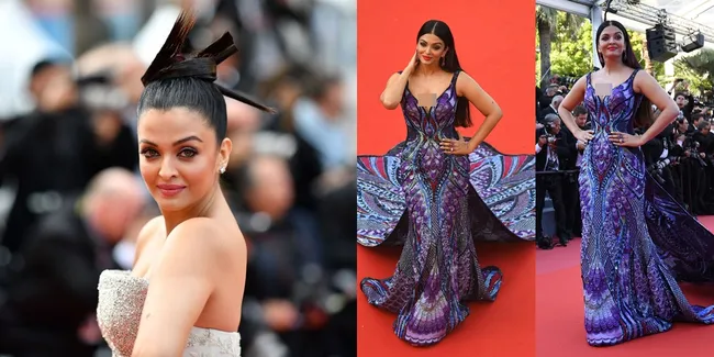 Dua Gaya Aishwarya Rai di Red Carpet Cannes 2018, Dipuji & Dicaci
