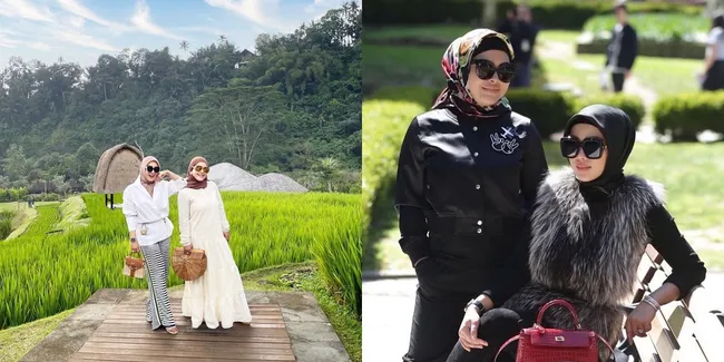 Dulu Jadi Duo Geulis Pedangdut yang Suka Tampil Menor, Ini 8 Potret Syahrini dan Aisyahrani Melepas Rindu di Singapore - Sister Goals Banget!