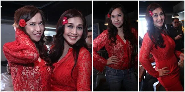 Duo Cantik Serba Merah Paramitha Rusady - Sylvana Herman