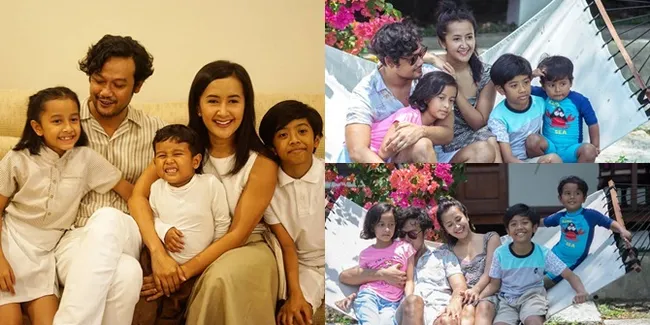 Dwi Sasono & Keluarga Foto Bersama, Yuk Lihat Gaya Anak Bungsunya