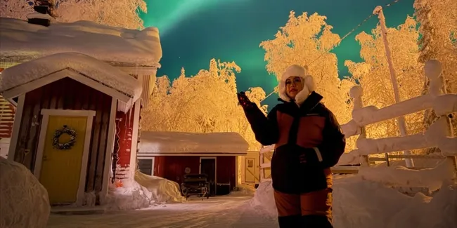 Eddies Adelia Liburan ke Finlandia, Hunting Aurora - Naik Kereta Husky