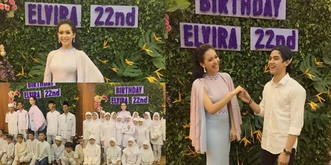 Elvira Devinamira Ultah Undang Anak Yatim & Mesra Sama Al Ghazali