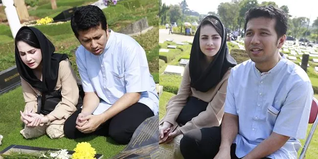 Emil Dardak Ziarah ke Makam Adik Bersama Arumi Bachsin & Keluarga