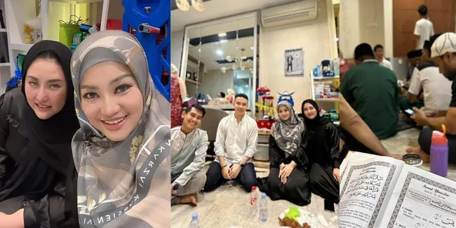 Suami Sama-Sama Pilot, 8 Potret Fitri Carlina Hadiri Tahlilan Hari Ke-3 Mendiang Stevie Agnecya, Doa dan Dukungan Terus Mengalir