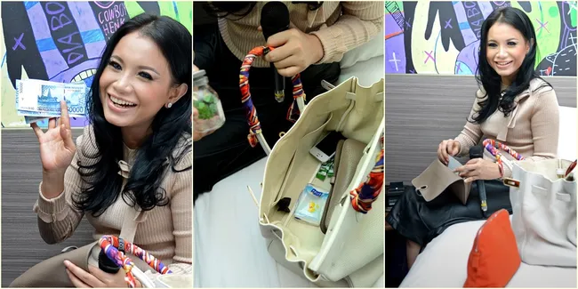 FOTO - Bongkar Isi Tas Hermes Penyanyi Cantik Rossa