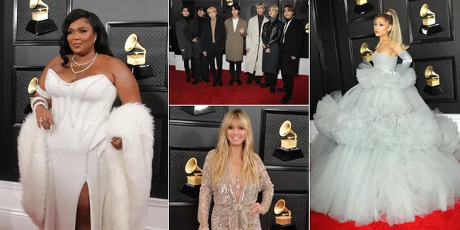 FOTO: 10 Artis Bergaun Terbaik di Grammy Awards 2020, Ariana Grande - BTS!