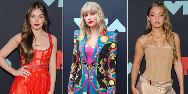 FOTO: 12 Artis Bergaun Terbaik di MTV VMA 2019, Cantiknya Taylor Swift - Gigi Hadid