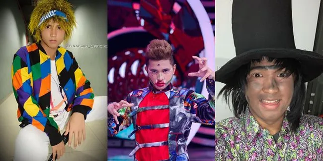 FOTO: 7 Penampilan Kocak Jirayut Pakai Wig Sampai Muka Cemong