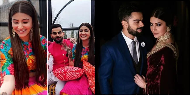 FOTO: Acara Mehendi dan Pertunangan Anushka Sharma - Virat Kohli
