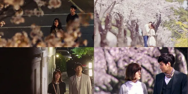 FOTO: Adegan Romantis K-Drama Musim Semi di Bawah Pohon Sakura