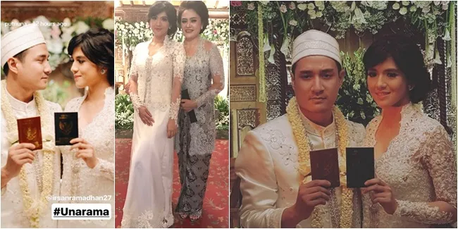 FOTO Akad Nikah DJ Una dan Irsan Ramadan, Bernuansa Putih