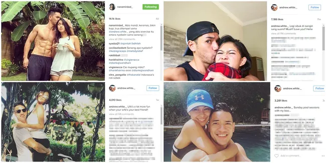 FOTO: Andrew White - Nana Mirdad Pamer Kemesraan, Awas Baper!